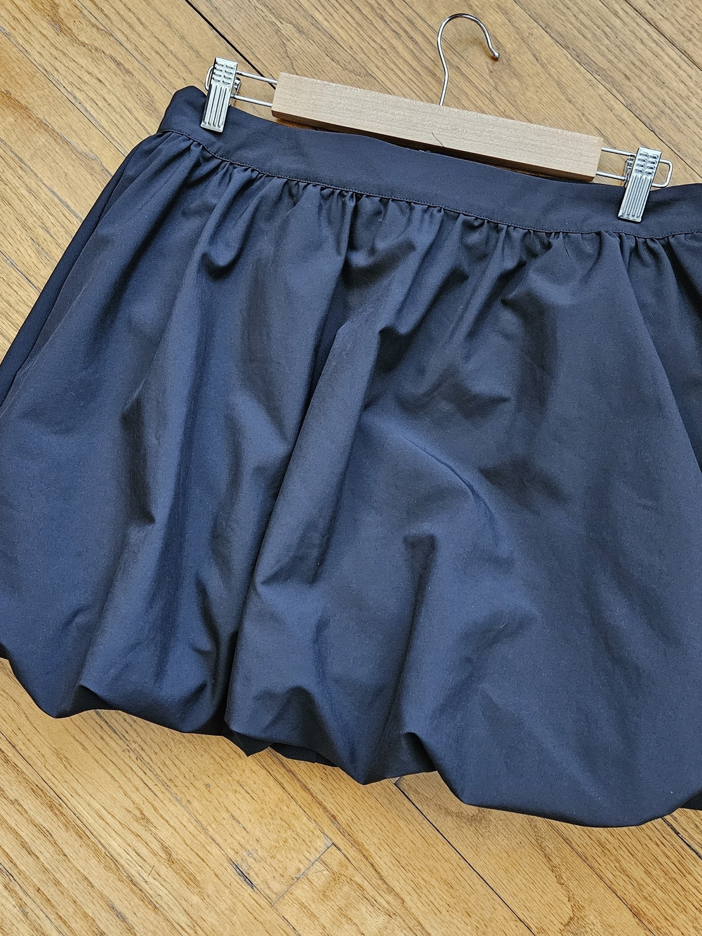 Women’s Black Bubble Hem Miniskirt SCOOP Sz 8 NWT